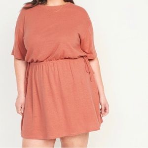 Old Navy mini dress🌺 Salmon color. New! Size 3X
